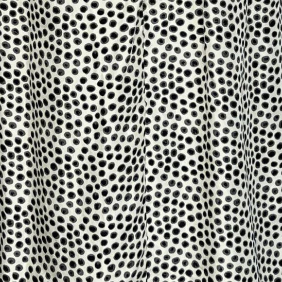 Cynthia Rowley Shirt Women Small Cream Polka Dots Silk Ruffle Sleeveless Preppy - Picture 6 of 9